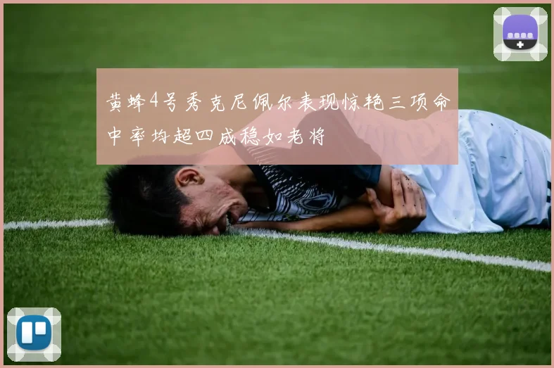 黄蜂4号秀克尼佩尔表现惊艳三项命中率均超四成稳如老将